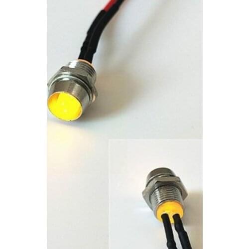 LED Metal Indicator Light, With Line Panel, Dashboard, Indicator Ship Warning Car, Light Truck, T4U9