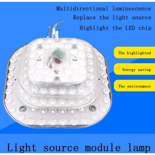 LED Module Light Source Square LampSMD2835 ModuleLight Energy 220V LED Light Panel Light Indoor Household Lighting 12W18W24WCCC