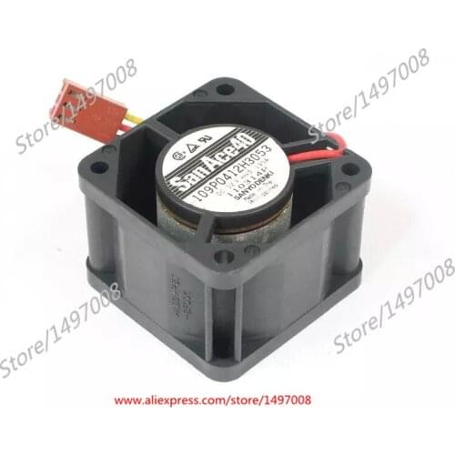 SANYO DENKI 109P0412H3053 DC 12V 0.195A 40x40x28mm Server Cooling Fan