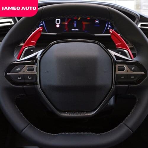Jameo Auto Aluminum Alloy Car Shift Paddle for Peugeot Rifter 2018 - 2021 Accessories Steering Wheel Shifter Extension Stickers