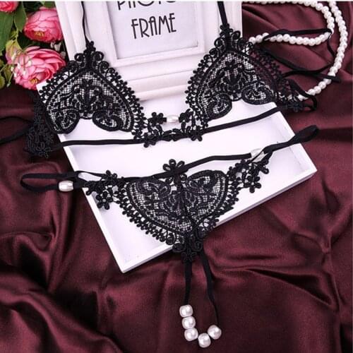 Embroidery Open Bra Erotic Lingerie For Women Lace Transparent Baby Doll Sexy Lingerie Open Crotch Porno Lenceria Sexy Underwear