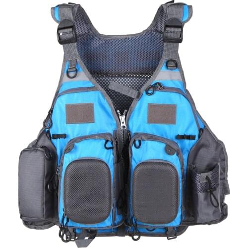 50-100kg Adult Swimming Foam Life Vest Jacket Field Boating Drifting Survival Waistcoat Removable Multi-pocket Fishing Vest