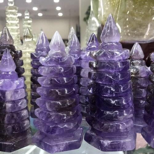 1PC High quality amethyst Amethyst Christmas tree for home interior decoration