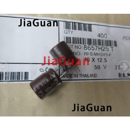 10PCS NEW ELNA RFS SILMIC II 50V 22UF 10X12.5MM SILMICII 22UF50V hot sale SILMIC2 22uF/50V Brown robe 50v22uf