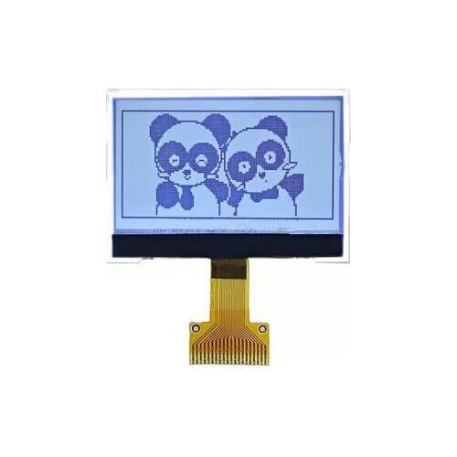 20PIN SPI COG LCM 12864 LCD Screen ST7567 Drive IC 3.3V White Backlight Parallel Interface