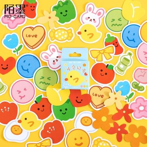46P Kawaii Love Mark Stationery Sticker Scrapbooking Seal Creative DIY Diary Journal Decorative Adhesive Paper Label Supplies