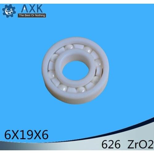 626 Full Ceramic Bearing ( 1 PC ) 6*19*6 mm ZrO2 Material 626CE All Zirconia Ceramic Ball Bearings