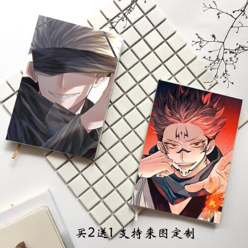 Anime Jujutsu Kaisen Itadori Yuji Fushiguro Megumi Men Women Student Notebook Eye Protection Diary Notepad Memorandum Book Gifts
