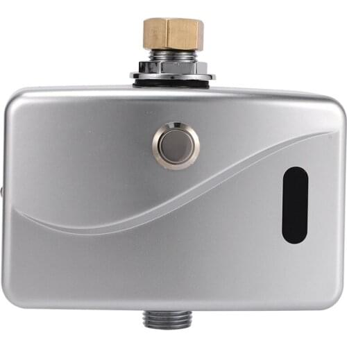 Automatic Electric Urinal Flush Valve Sensor&Manual 2 Function Exposed Wall Mount DC6V Urine Flushing