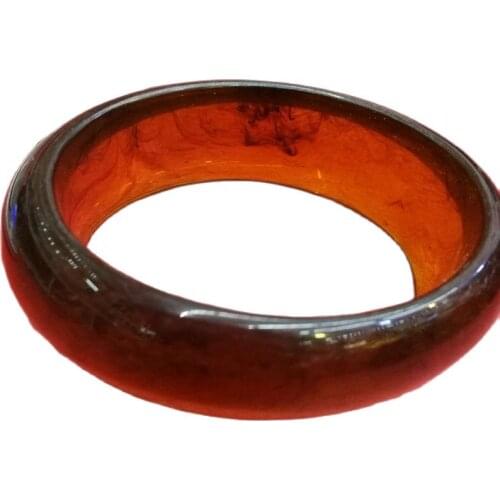 Chinese Amber beeswax bangle bracelets 62mm diameter bracelets Woman bangle