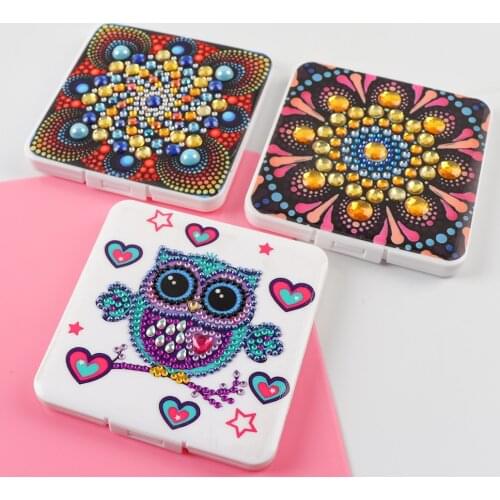 5D DIY Diamond Painting Mask Storage Box Household DIY Mask Case Organizer Case Plastic Dustproof Drill Craft Mask Holder
