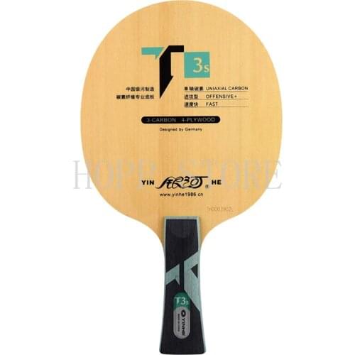 Galaxy Milky Way Yinhe T3s T 3s T-3s 4 Wood + 3 Carbon Table Tennis Blade for PingPong Racket