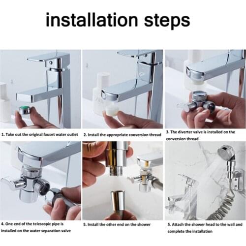 Flexible External Shower Set Easy to Install for Kitchen Bathroom Hair Salon
