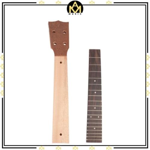26 Inch Ukulele Neck+Fingerboard Mahogany Ukulele Neck Rosewood Fingerboard Hawaii Guitar Parts For Ukulele Luthier DIY