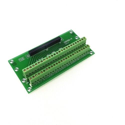 IDC50 2x25Pins 2.54mm Female Header Breakout Board, Terminal Block, Connector