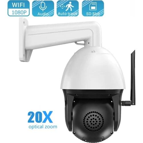 2MP PTZ IP Camera Wifi AI Human Detection Audio HD 1080P Wireless Auto Tracking 20X Optical Zoom IR 120m Video CCTV Surveillance
