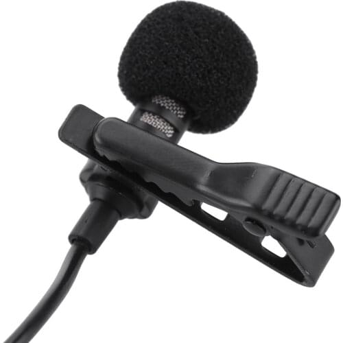 Mini Portable Clip-on Lapel Lavalier Hands-free 3.5mm Jack Condenser Wired Microphone for Smar Mini Microphone