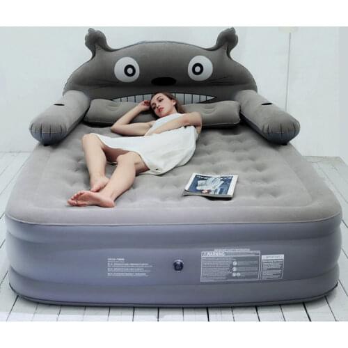 Inflatable mattress moisture-proof, double inflatable bed sheet, thickening and heightening, portable folding lazy floor air bed