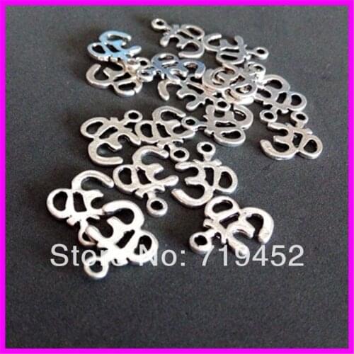 Wholesale 200pcs of Simple Anti OHM charm Bracelet pendant connector Jewelry findings DIY for necklace for earrings 2021