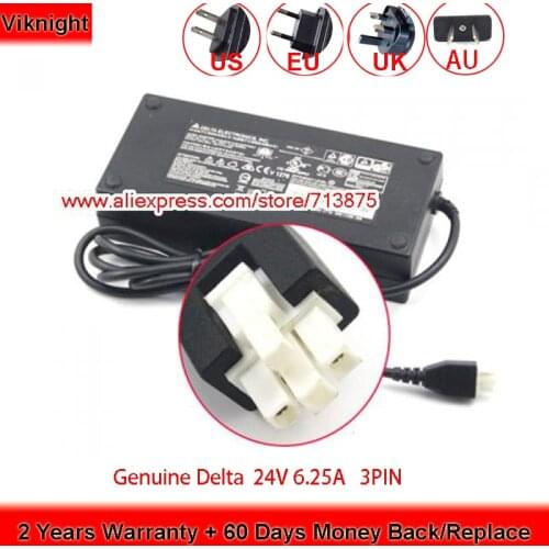 Genuine DELTA 24V 6.25A with 3PIN Plug TADP-150AB B Laptop Charger for 00GP668 00GP684 Power Supply