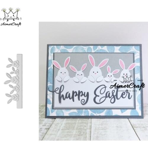 Rabbit Easter Metal Cutting Dies Scrapbooking Stencil For DIY Paper Card Decorative Embossing Die Cut Craft Dies New 2019