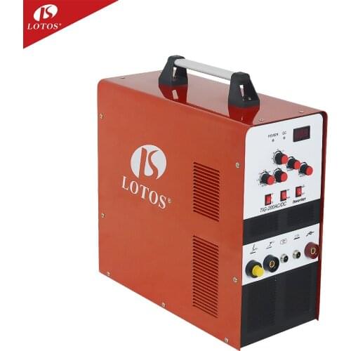 Lotos tig200 110v 220v dc inverter 200a ac dc tig welder aluminum portable inverter welding machine factory price