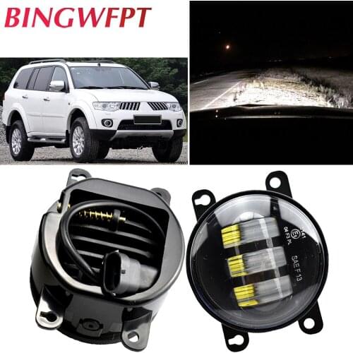2pcs Fog Lamp Assembly Super Bright LED Fog Lights For Mitsubishi Pajero Montero Sport 2008-2014 For Outlander Pajero Colt