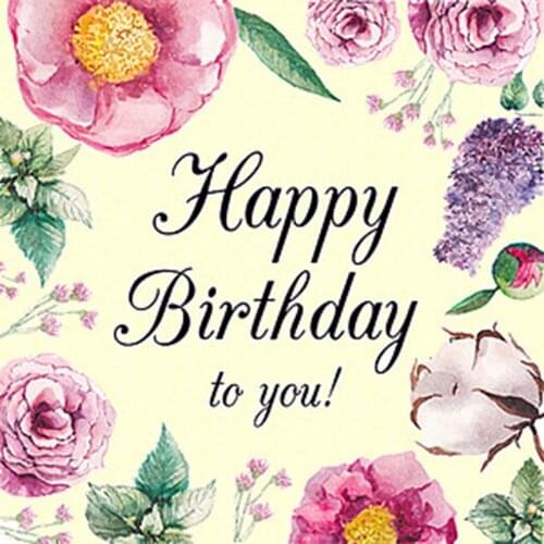 Happy Birthday Greeting diamond painting full round flowers 5d diy painting kits Diamond embroidery home decoration