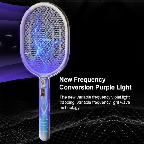 3 In 1 LED Trap Mosquito Killer Lamp 2600V Electric Bug Zapper USB Rechargeable Summer Fly Swatter Trap Flies Insect