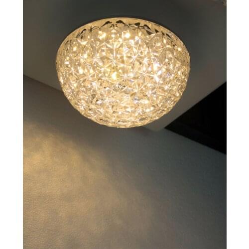 LED strip, (Ø 12cm 10W 3000K), ceiling lamp, round, classic design, semi-spherical shape, elegant and simple