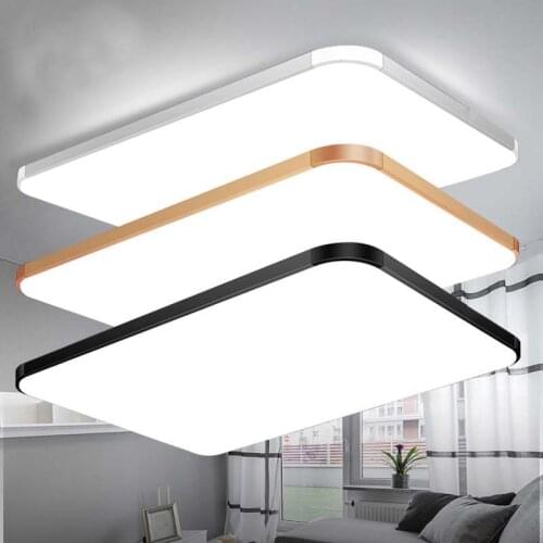 Led Ceiling Light Ultra Thin Circle Square Modern Lamp Living Room 220V For Bedroom Dining Room Remote Control Dimmable 5CM
