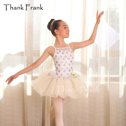 Embroidered Sequin Camisole Ballet Tutu Dress Girls Adult Flower Costume Thank Frank C47