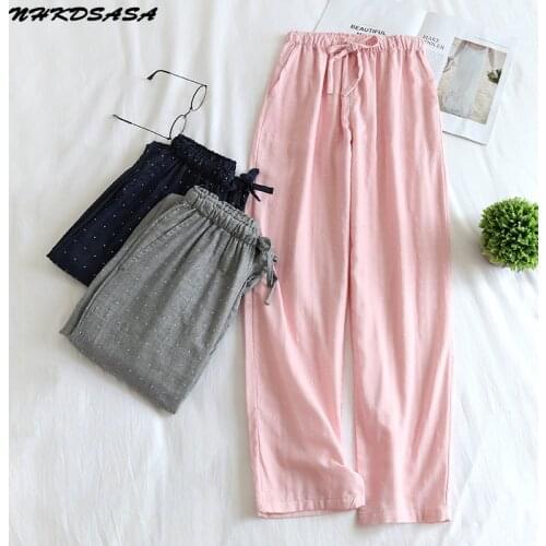 NHKDSASA Womens Pants Couples Pajama Harajuku For Adluts Oversized Home Furnishing Cotton Trousers Men Sleep Bottom Home Wear