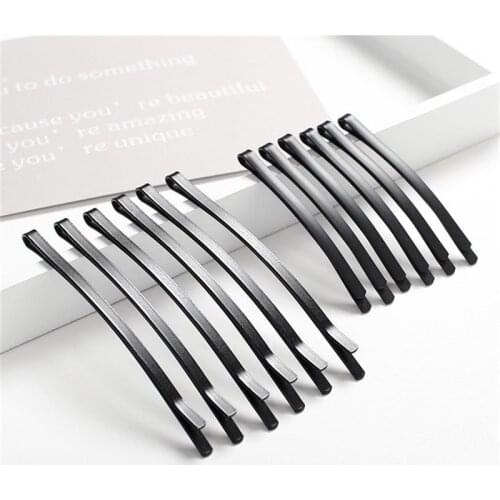 12pcs Matte Black Hairpins For Women Hair Clip Lady Bobby Pins Invisible Wave Straight Hairgrip Barrette Styling Tools