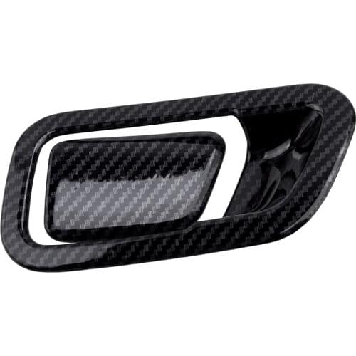 2pcs/set Carbon Fiber Style Co-Pilot Storage Box Handle Cover Trim ABS Fit For Hyundai Tucson 2019 2020
