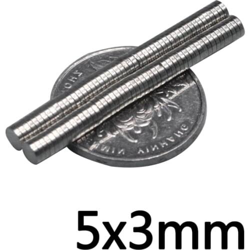 20/50/100pcs 5x3 mm Small Round Powerful Magnet 5mmx3mm Sheet Neodymium Magnet 5x3mm Permanent NdFeB Strong Magnets 5*3 mm