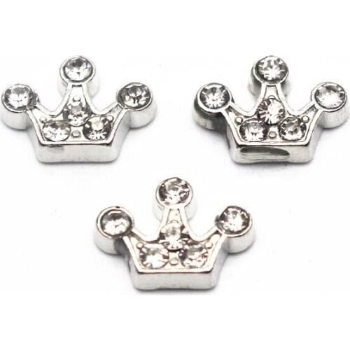 20Pcs/Lot Crown Alloy Floating Charms Hand-made DIY for Glass Lockets