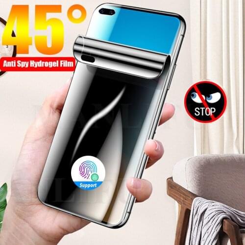 3D Curved Anti Spy Hydrogel Film For Samsung Galaxy Note 20 Ultra S21+ Note 10 Plus S20 S10 S8 S9 Full Privacy Screen Protector
