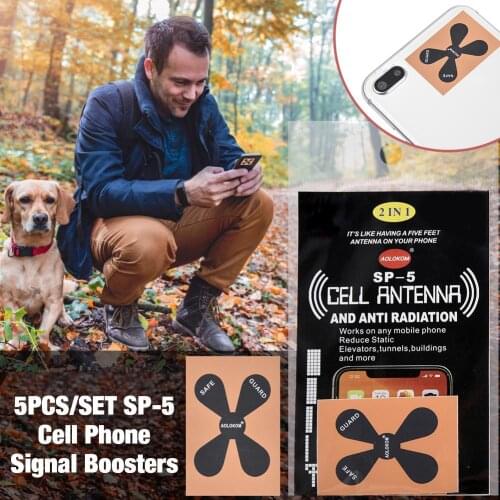 5PCS Phone Stickers Radiation Protection SP-5 Cell Phone Signal Boosters Stickers Signal Booster Mobile Phone Signal Sticker