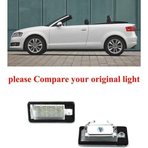 Car Accessories Special Car License Plate Lamp For audi a3 cabriolet 2008 2009 car products canbus error free