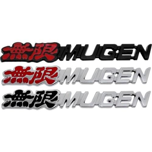 For Honda Fit Jazz H-RV Accord Civic CRV Crosstour Pilot Odyssey Mugen Logo Decal Sticker Emblem Fashion Decoration Accessories