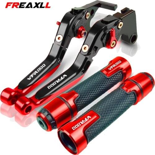 For Honda VFR800 VFR 800 2002 2003 2004 Motorcycle Accessories CNC Brake Clutch Levers Handlebar Grip Handle Hand Grips Cap