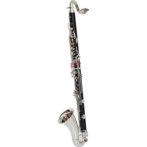 Il belin Silver Plated Keys Bass Clarinet Bb Tune Clarinet High Quality Bakelite Instrument With Case Free Shipping