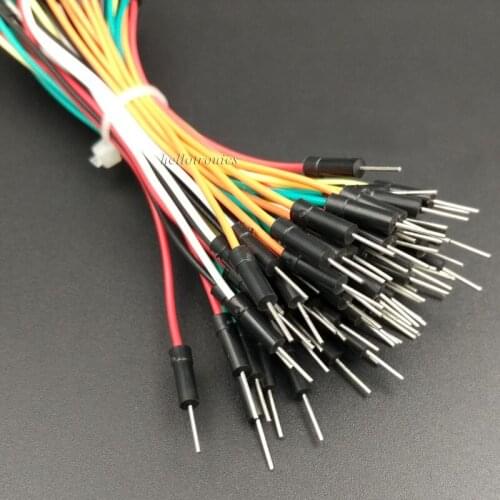 Hellotronics Premium Preformed 65-Pack Solderless Breadboard Jumper Wires For Arduino
