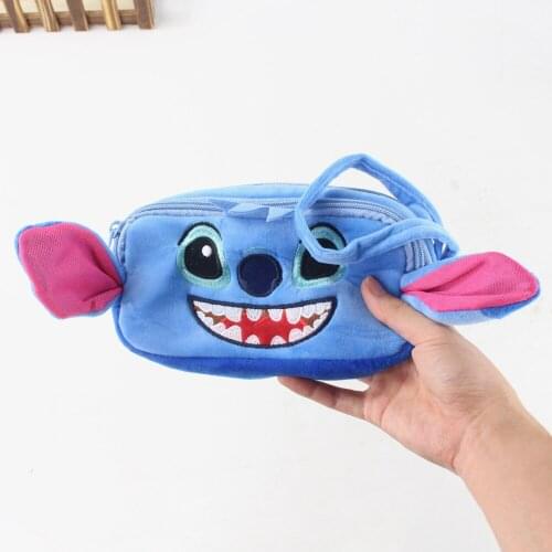 22cm Disney Lilo and Stitch Plush Toys Coin Purse Soft Stuffed Cartoon Doll Gifts For Children