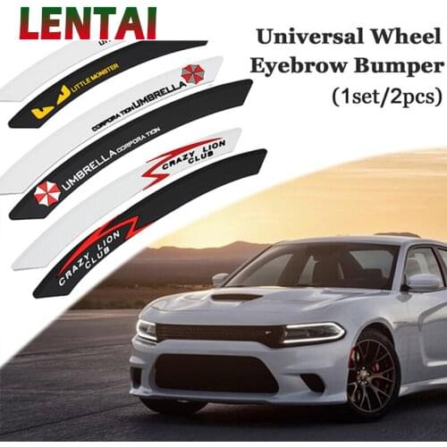 LENTAI Car Tire Wheel Eyebrow Protecter Stickers For Toyota Avensis Rav4 Audi Q5 A6 Lifan X60 Renault Captur Skoda Yeti Ford