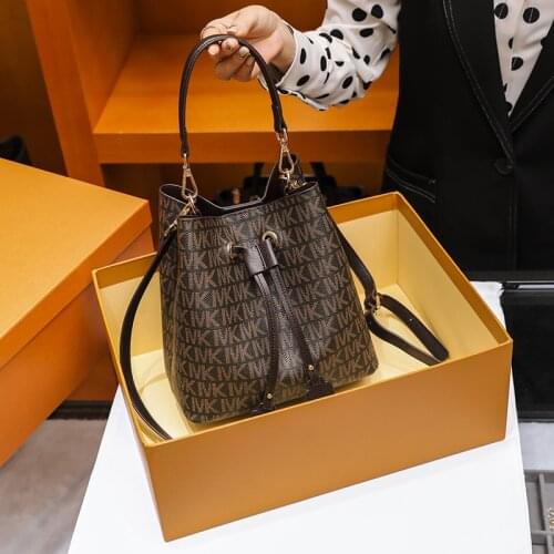 2020 new luxury fashion drawstring bucket bag shoulder bag womens famous brand handbag cross messenger womens bag
