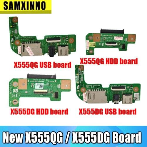 New Original For Asus X555Q X555QG X555D X555DG REV2.0 USB AUDIO CARD READER BOARD HDD Board Hard disk drive board