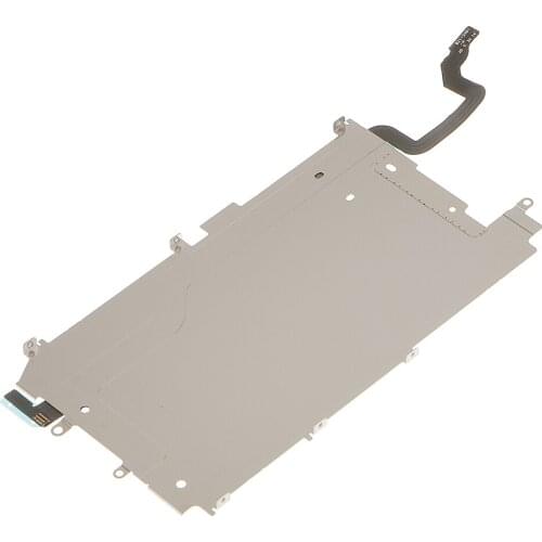 Main Inner Metal Shield LCD Screen Back Plate Frame Part and Home Button Expand Flex Cable Set Replacement for iPhone 6
