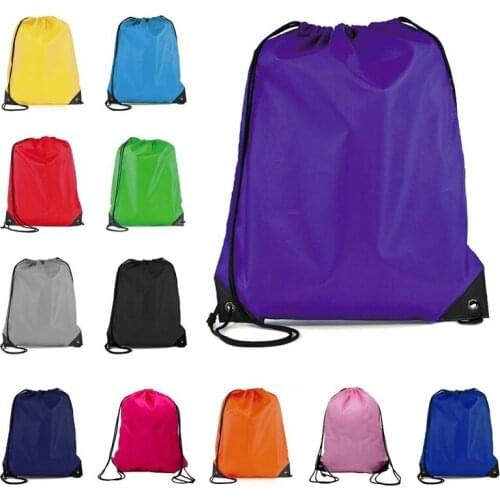Portable Men Women Sports Gym Bag Nylon Drawstring Fishing Bags Belt Riding Backpack Shoes Bag Clothes Yoga Running Fitness